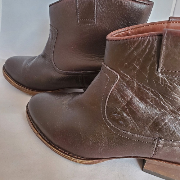 Kenneth Cole Reaction Brown Leather Boots - Picture 4 of 5